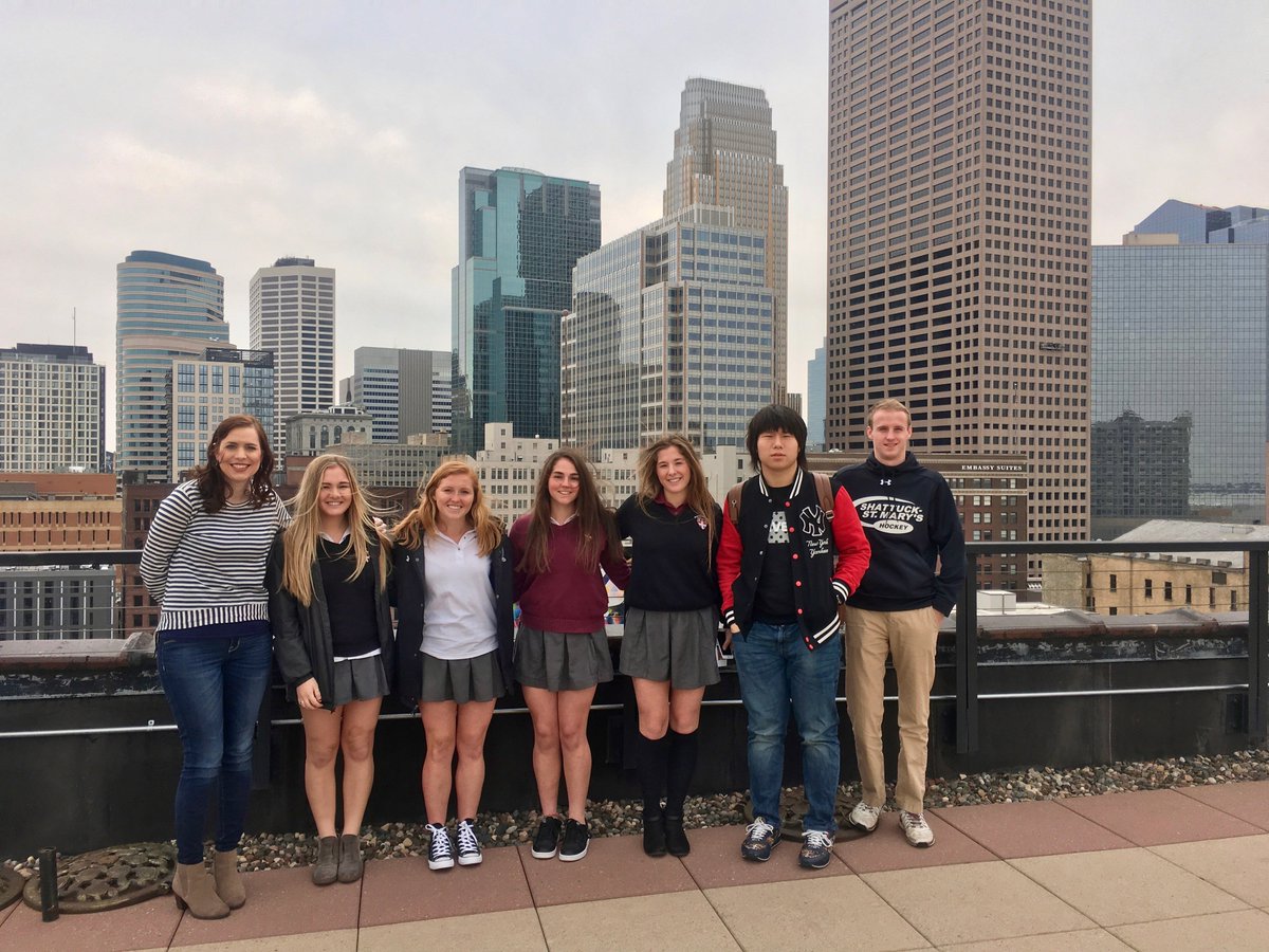 shattuckstmarys's tweet photo. Our students had a fantastic day on Wed. visiting @carmichaellynch and @artbuddies and learning about social entrepreneurship! @weCreateSSM https://t.co/bKejJU4N5F