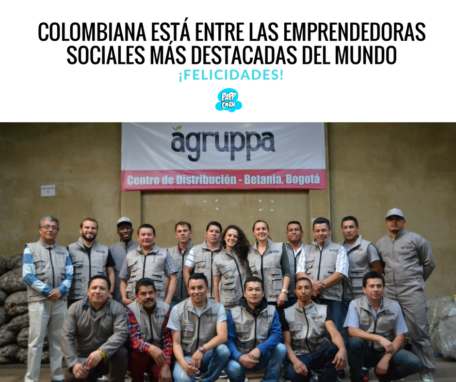 ThePappCorn's tweet photo. La Colombiana Carolina Medina está entre las emprendedoras sociales más destacadas del mundo 👏👏👏 #Agruppa https://t.co/6F9AjO8TsG https://t.co/zE76sl5dq8
