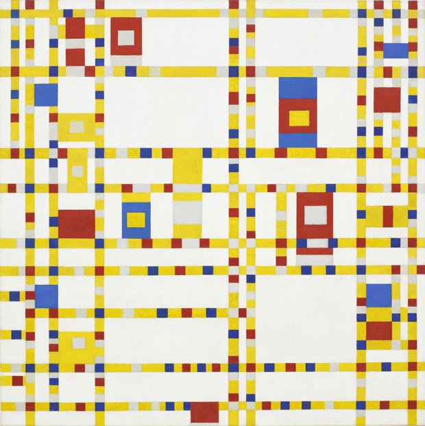 MuseumModernArt's tweet photo. Dutch painter Piet Mondrian fell in love with NYC after arriving in 1940 to escape World War II. https://t.co/bvOL2GfKmG #CitizensBorders https://t.co/rtFbdLv1kc