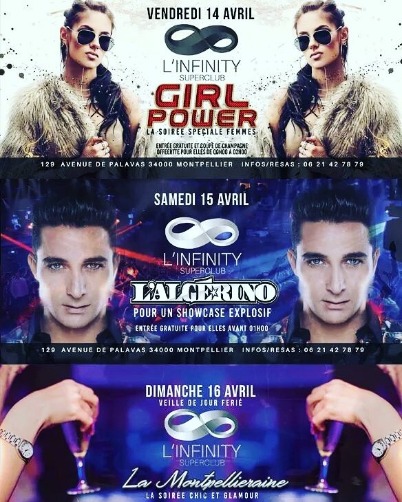 infinityclub34's tweet photo. #soiree  #mpntpellier #infinitysuperclub #Montpellier  #PAQUES  #clubbers #nightclub  @ALGERINO_OFF https://t.co/7EMQL2oAVC