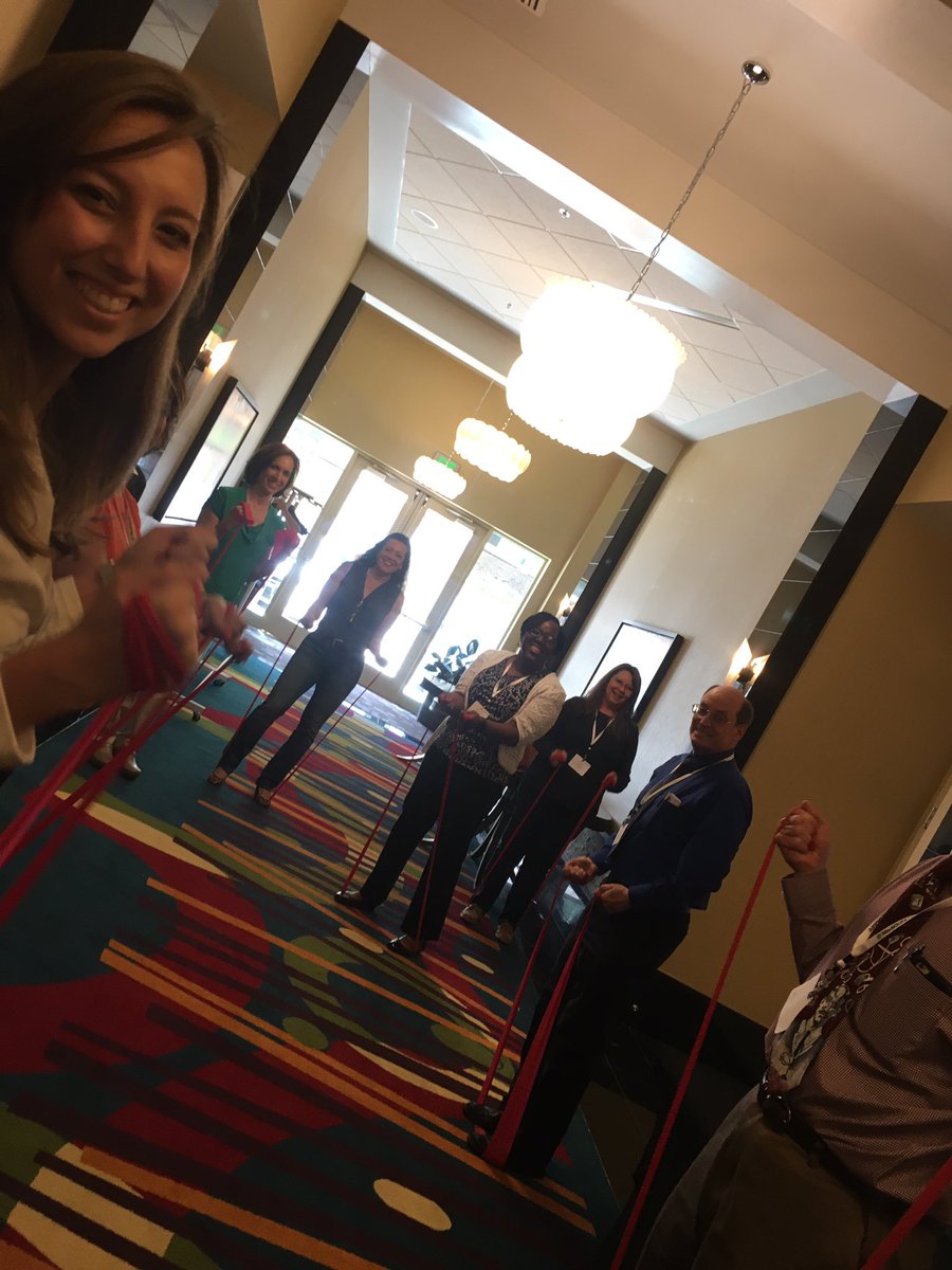 joannerinker's tweet photo. Practicing what we preach! Exercise breaks during the clinical conference for quality and chronic disease! #AADE7! #exercise #dynabands https://t.co/4rNBCBYlmd