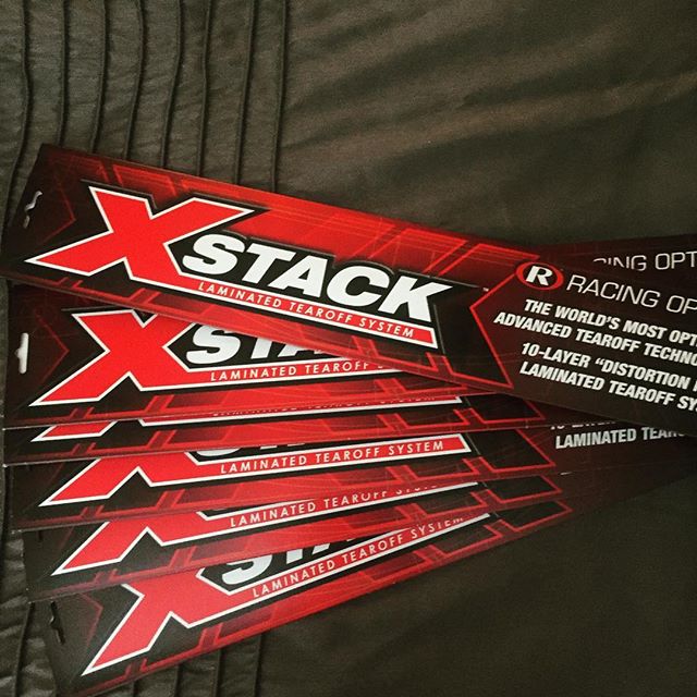 TCBSpeed's tweet image. New shipment arrived, incl @RacingOptics X-Stack Tearoffs. @BOSSsprints drivers, send us your helmet type to ensure we'll have you covered.