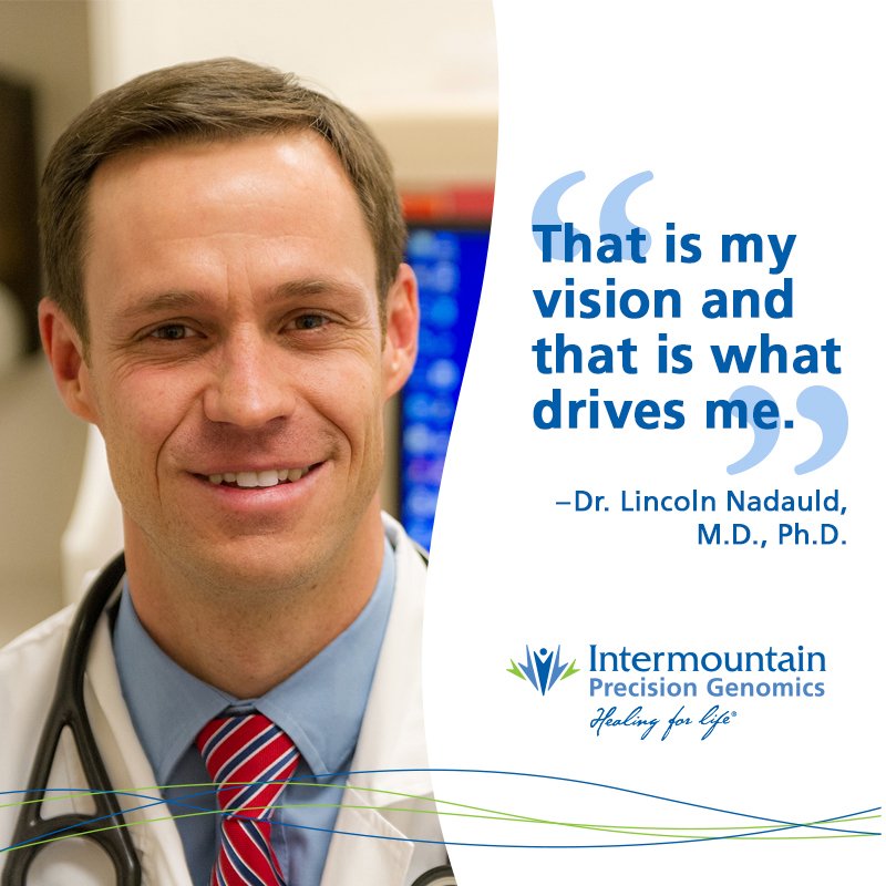 "Being able to extend a patient's life by six months or a year, is unheard of in the setting of cancer." <a href="/LincolnNadauld/">Dr. Lincoln Nadauld</a> #genomics #cancer