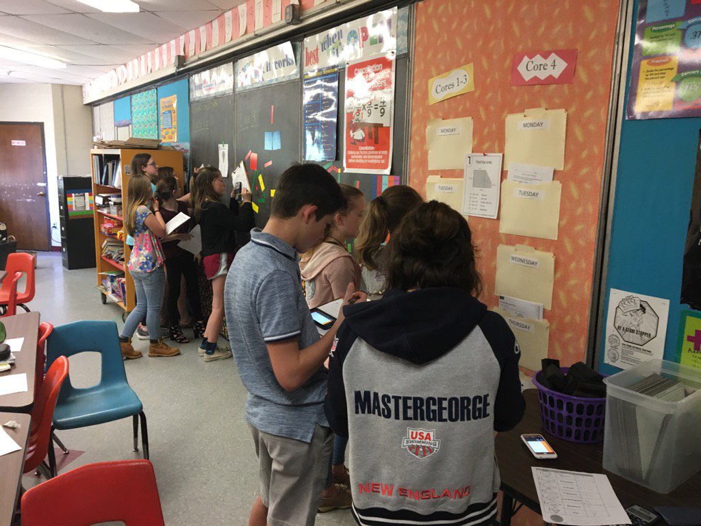 SueDubteach's tweet image. Movement &amp;amp; Math! #geometryinaction MrBly&amp;amp;MrsCranney know how to make learning fun! @SAU39Schools @AmherstEagles