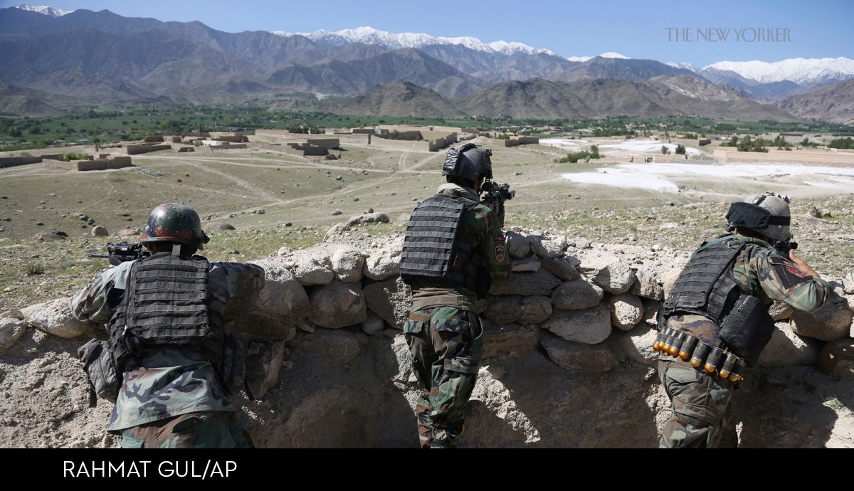 NewYorker's tweet image. The U.S. decision to drop the MOAB was striking for several reasons: nyer.cm/nfChmR6