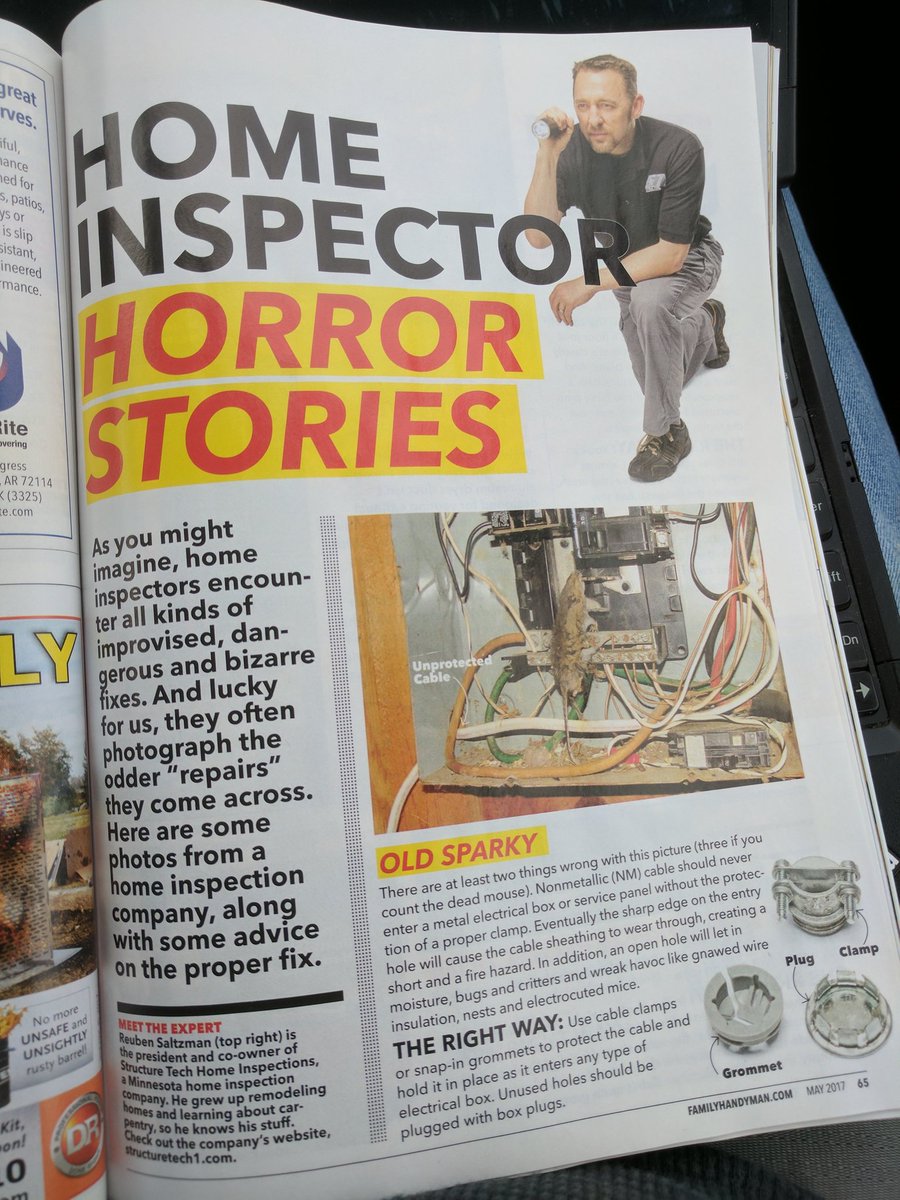 mangolkar's tweet image. Nice article in the May issue of #theFamilyHandyman  by @StructureTech  ! Well done!