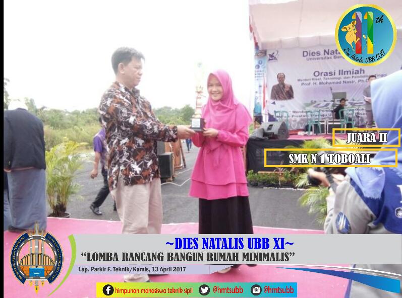 "Lomba Rancang Bangun Rumah Minimalis"
Selamat untuk SMK N 1 Toboali berhasil mendapatkan juara 2😊👏👏
[INFOKOM]