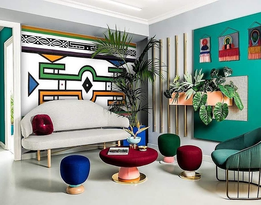 NTDesignBox's tweet image. NT Design Box has imagined how #NdebelePrints by Mam Esther Mahlangu can be used in creative space. #SelfLove #SelfIdentity #EasterWeekend