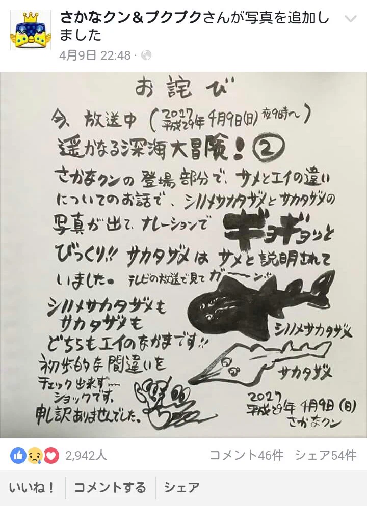 感服！さかなクンのプロ意識がスギョすぎるｗｗ