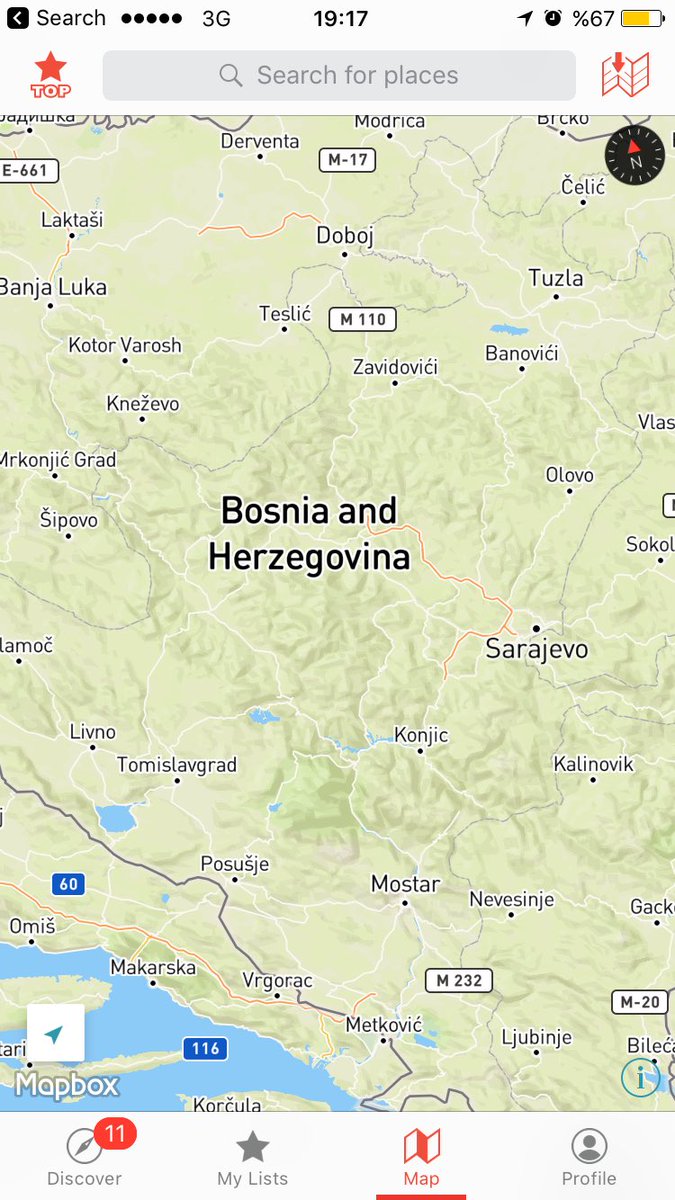 travelingmitch's tweet image. Got my @ulmon map locked and loaded to @Visit_Bosnia! #ttot #travel