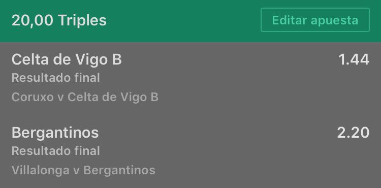 PSApicks's tweet image. Obligados a volver, os dejamos esta apuesta!! Resultados seguros!
➡️ Bergantiños 1.44
➡️ Celta B 2.20
🔥🔥⚽️⚽️