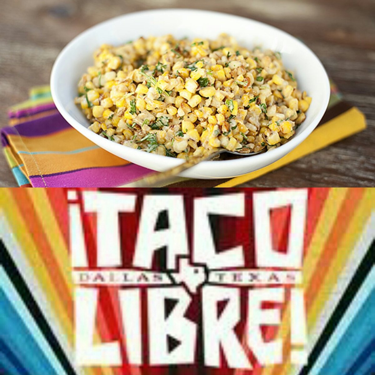 Yes you know you want some.... "Esquites" authentic Mexico recipe. .
Only at TACO LIBRE DALLAS @tacolibredallas #santofrijol  #tacolibre2017