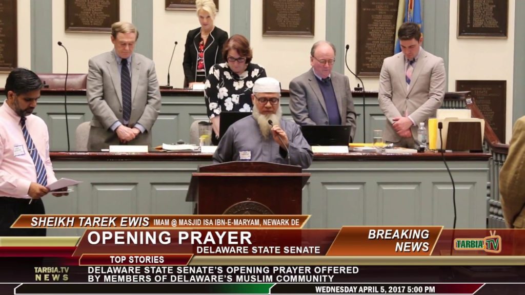Muslim prayer on Delaware State Senate Floor VIDEO