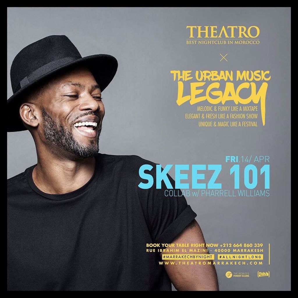 theatromorocco's tweet photo. Thanks God it’s Friday and @skeez101 is here tonight!

__________

#theatro #theatromarrakech #marrakechbynight #marrakech #marrakesh #moro… https://t.co/IbMVZZ8htY