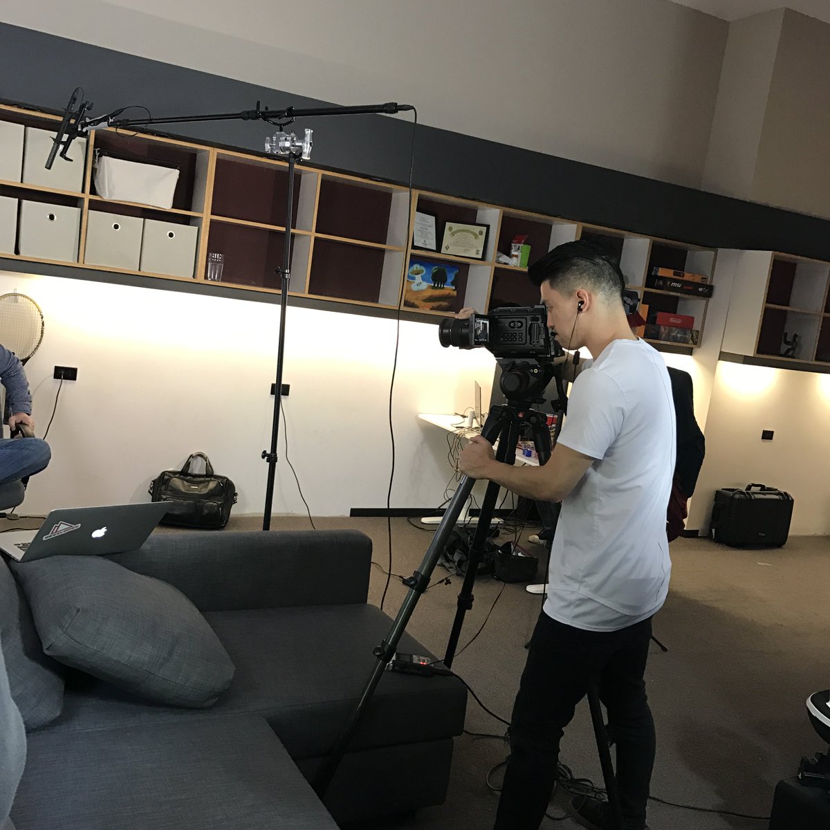 kickflipstudio's tweet photo. Getting the promo together for Locked Up! Brians hashing out his part for the video 🤘🏼 #lockedup #promocomingsoon https://t.co/fnAycrGeX7