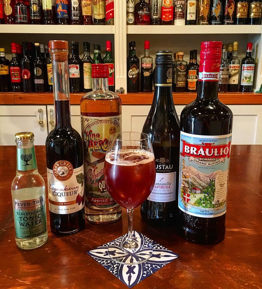 barnaclebar's tweet photo. Dopo il Gelo is Braulio, Manzanilla Sherry, Loganberry Liqueur, Kina l'Avion and elderflower tonic. https://t.co/Or6MHrpOwu https://t.co/muxLKViApQ