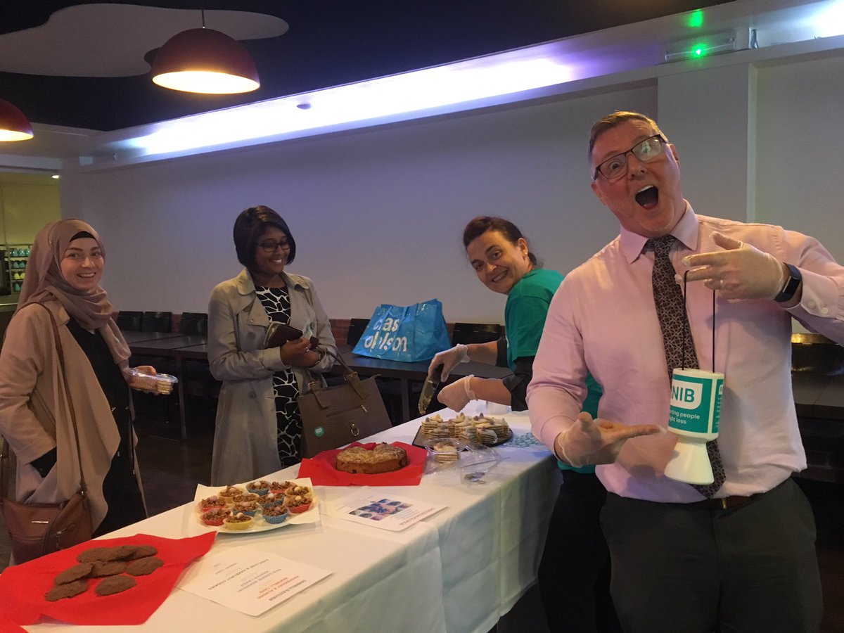 It's all smiles and positive energy at our bake sale for charity at #StGilesLondon! 🤤🍰