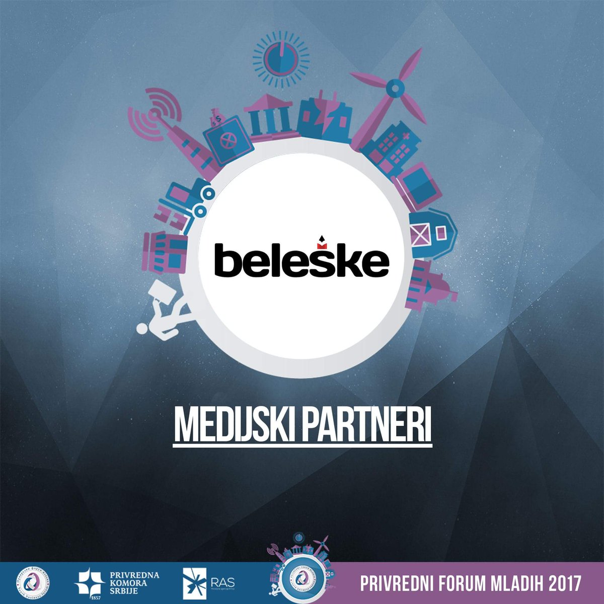 PrivredniForumM's tweet photo. Beleške su naš sledeći medijski partner. Beleške su namenjene mladim ljudima željnim obrazovanja, napretka, zabave! https://t.co/C0BrTm8EUo