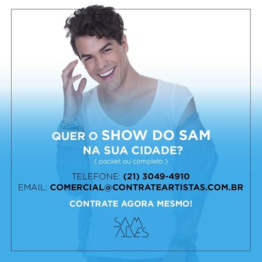 samuraisdorio's tweet photo. @malhacaogshow Olá! Somos fãs do cantor SAM ALVES e sugerimos uma participação dele na #Malhação 😉 #ExcelenteCantor 🎶
#Expressivo #Lindo ❤ https://t.co/UwtXNhta5q