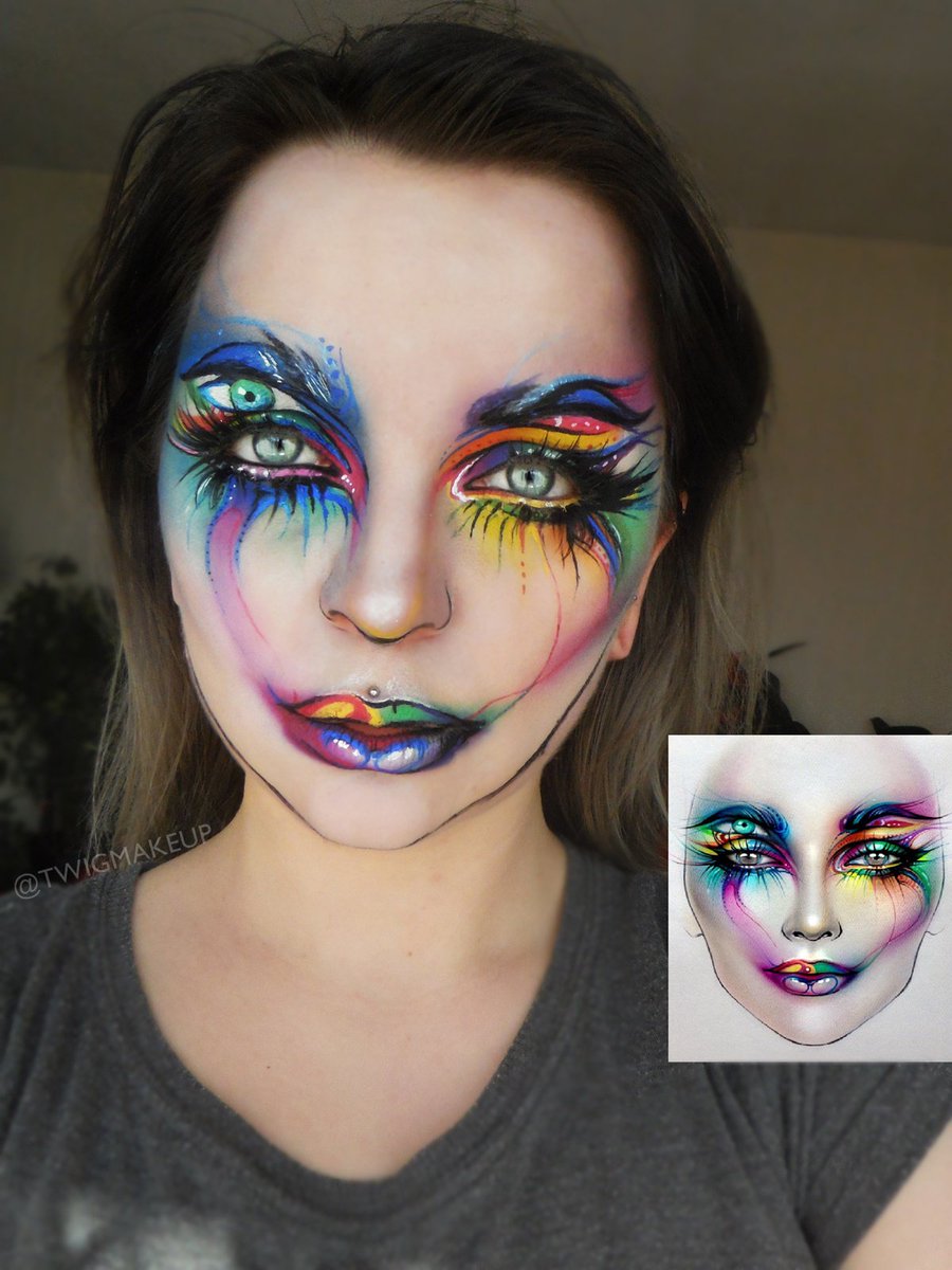 #milk1422 face chart recreation 💙