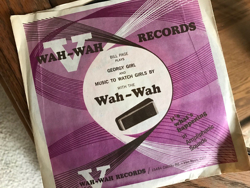 Just found this piece of music history! The very #1st recording of the legendary #WahWahPedal recorded by my father