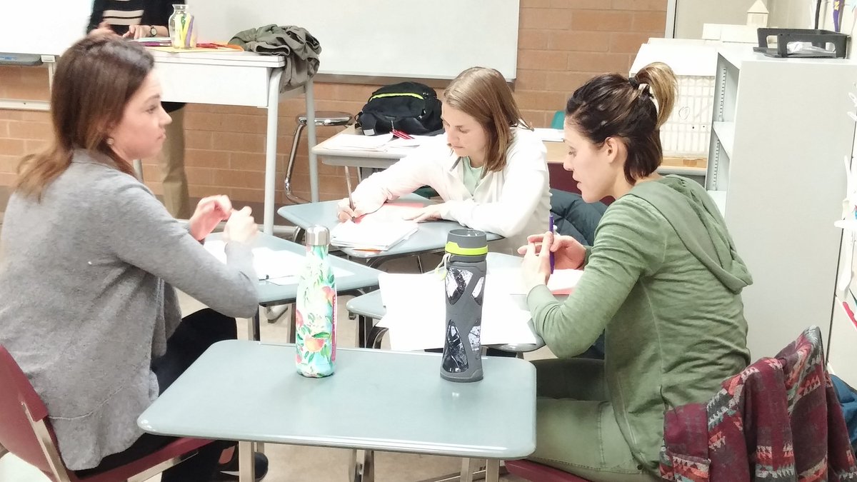 gwensherburne's tweet image. AH teachers participate in professional development #reflectiveconversations #studentengagement @AHSchools