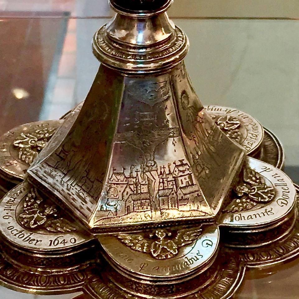 Happy Easter!  
(Image of the #crucifixion from the Donellan-Mostion chalice of 1640)
#HappyEaster