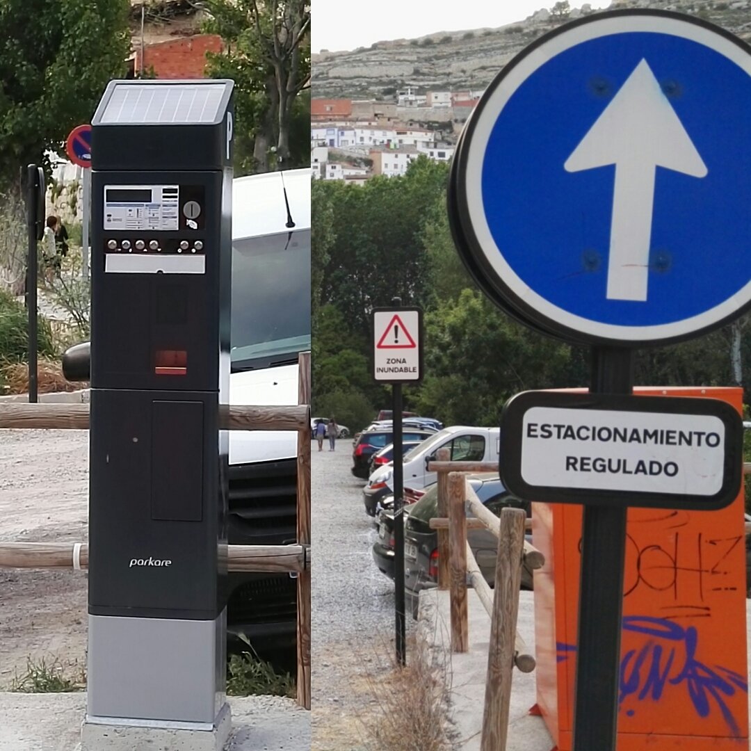 lauralara294's tweet photo. @AlcaladeJucar  os habéis pasado! vivís del turismo y cobráis por aparcar en tierra, es una vergüenza https://t.co/N9UkwYDLZa