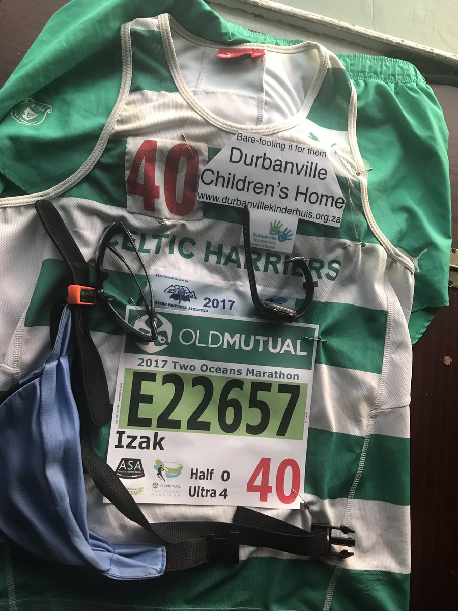 izakdevries's tweet photo. Lekker slaap almal! We'll meet on the road! Hambani Kahle! @CelticHarriers @2OceansMarathon @DurbanvilleCHom #WhyRunCapeTown https://t.co/klTFYgSIMK