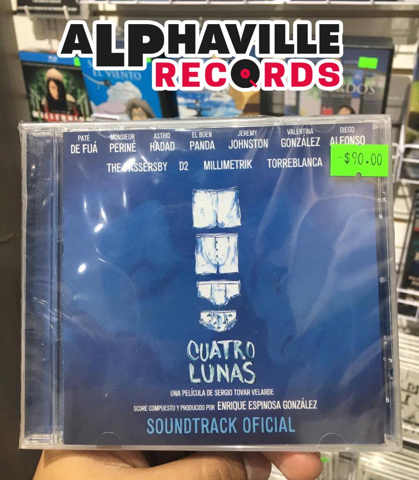 El #Soundtrack oficial de 
@Cuatro_Lunas, #películaMexicana dirigida por @ElBuenPanda, lo encuentras también en nuestra tienda.
#CD
