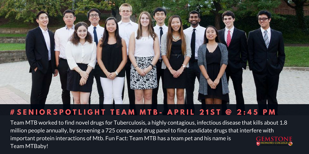 GemstoneProgram's tweet photo. Meet our 8th #SeniorSpotlight on @GemsMTB! Hear their thesis defense at #ThesisConference17 on Fri 4/21 at 2:45pm in @riggscenter! https://t.co/VwbAIVykPQ