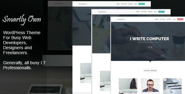wonsterscript's tweet image. Smartly Own – WordPress Theme For Busy Web… wonsterscript.com/smartly-own-wo… #WordpressThemes #2columns #creative #freelancertheme #lightweight