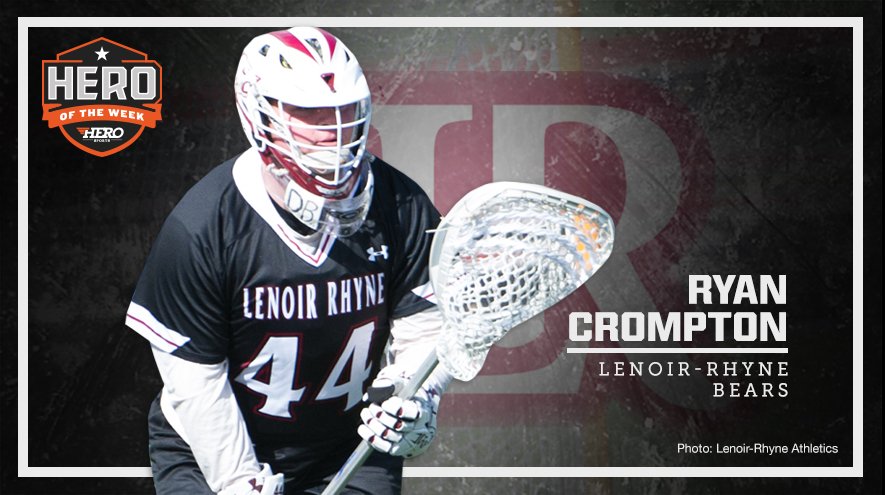 MyKillerOdds's tweet image. @LRMensLacrosse' Ryan Crompton has been voted the #D2LAX HERO of the Week after his 🔥 performance! 

--&amp;gt; hro.io/2ofsKoG  #GOBEARS
