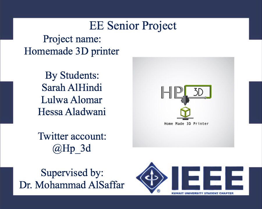 IEEE_KSC's tweet photo. Follow and support Electrical Engineering senior project⚡️:

@Hp_3d

#IEEE_KSC https://t.co/PynRqxlCZb