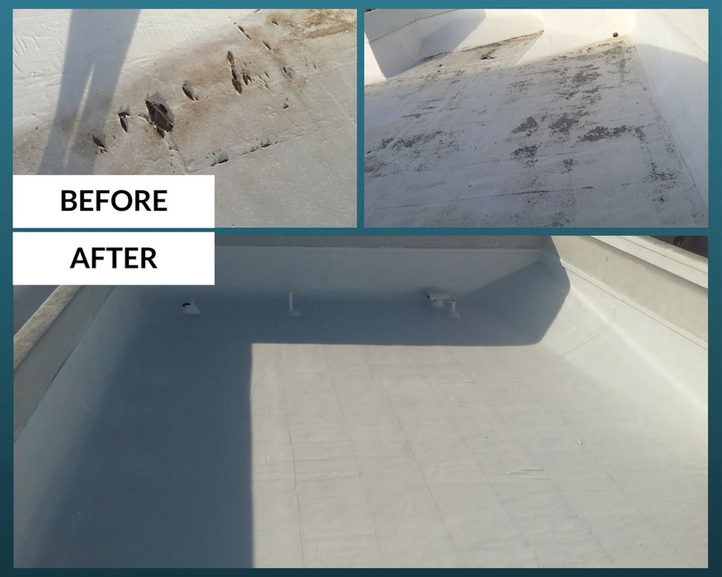 We love working on Built Up Roof systems! Check out this before and after. 
#arizonaroofingsolutions #tucsonroofing