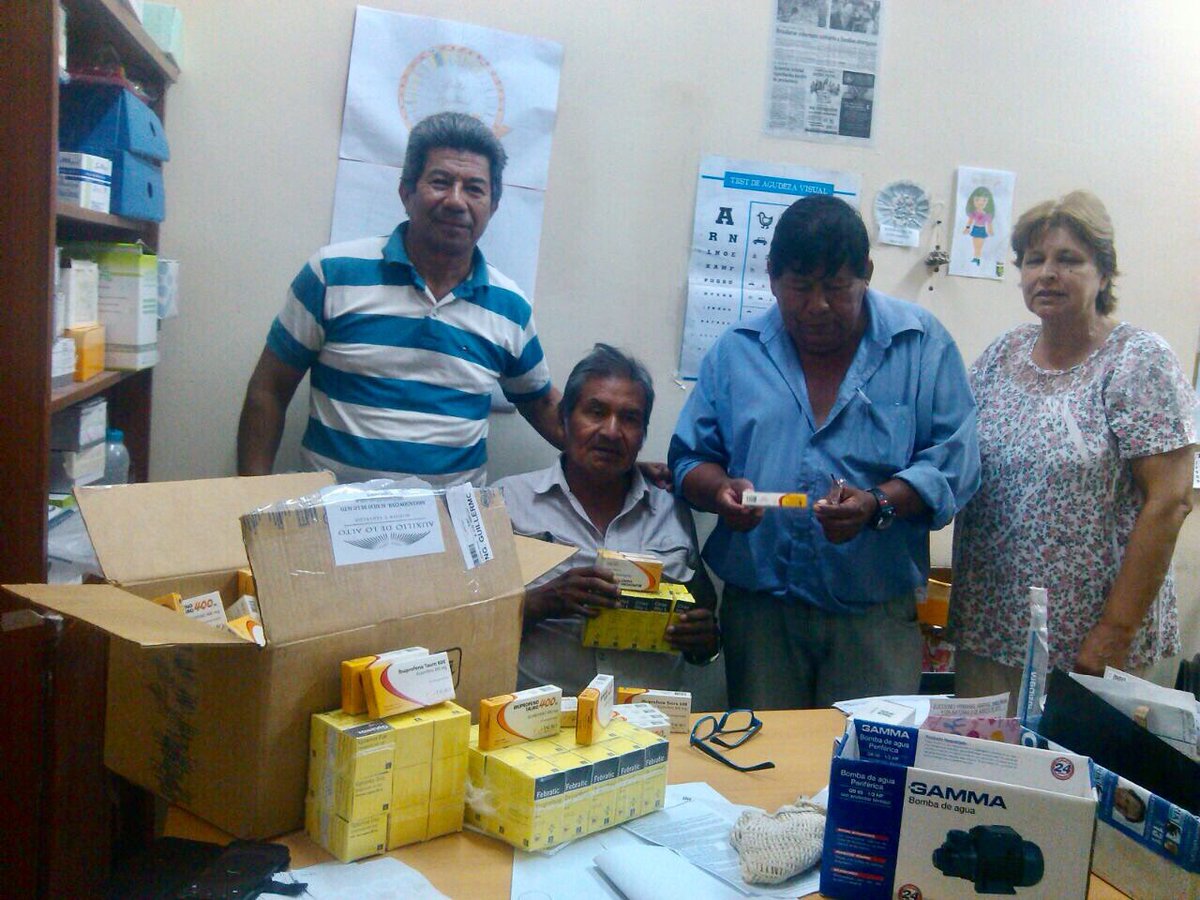 Entrega de medicamentos enviados a Ing. Juarez, Formosa. #GraciasPorDonar