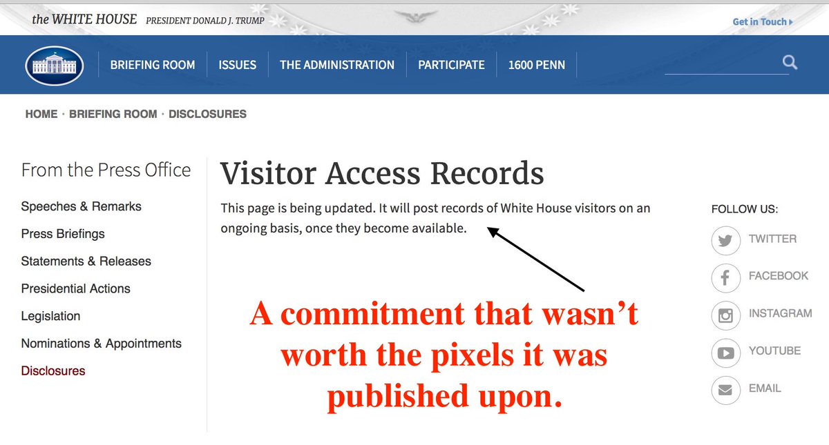 White House Visitor Logs: Obama Administration — The Memory Hole 2
