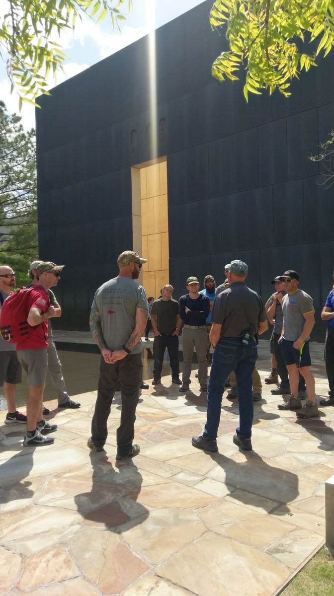 GCRuckers's tweet photo. Heavy team learning more about what happened on April 19, 1995 in Oklahoma City.
#okcmemorial #GORUCK #goruckHeavy #GCR #solemnreminder https://t.co/skxfXhcgmW