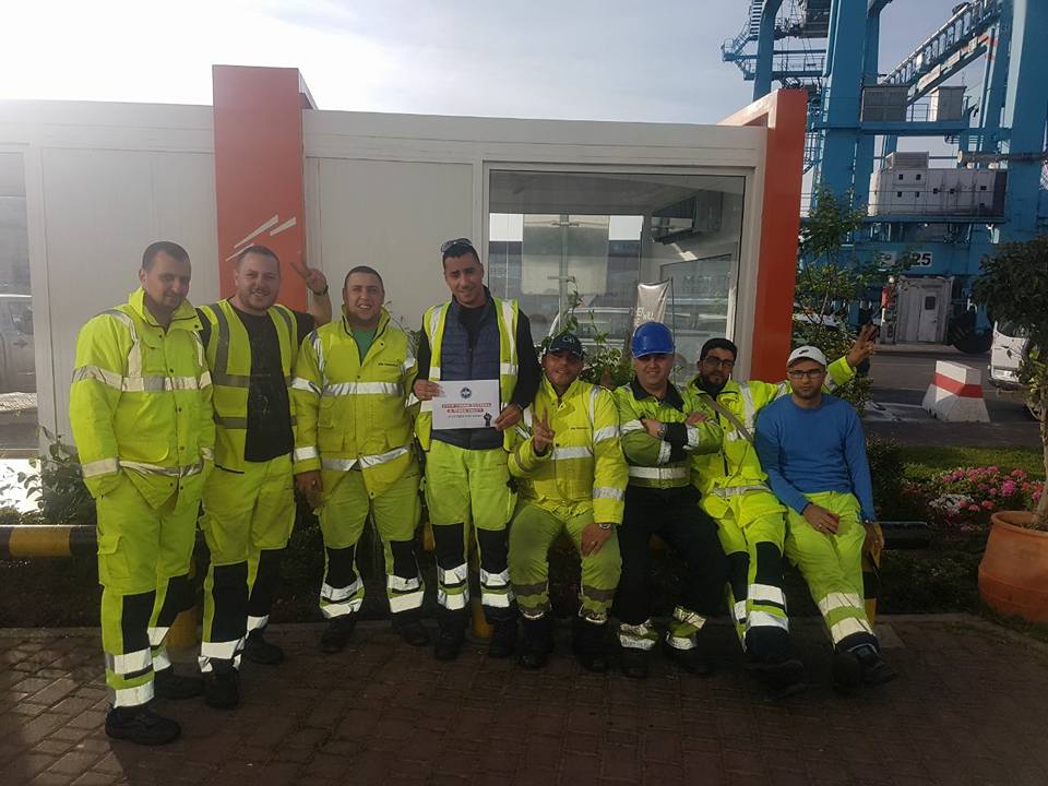 ITFArabworld's tweet photo. Apmt tangier #defendPatrickDockers ميناء طنجة المتوسطي https://t.co/ADLT77FdBX