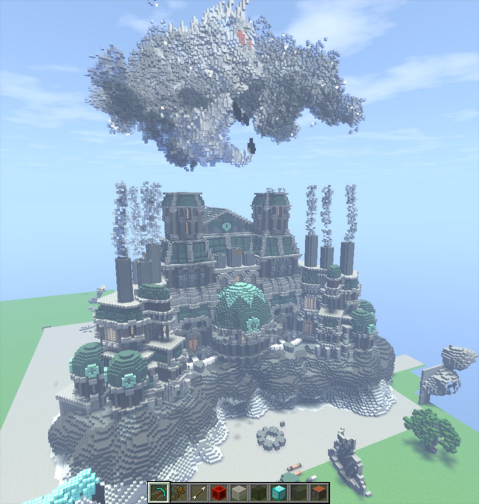 real_halozy's tweet image. So, the project of @Friized_ and me is finished!
We made that project at the @DivineFreeBuild at the 501 plot server.
Enjoy!