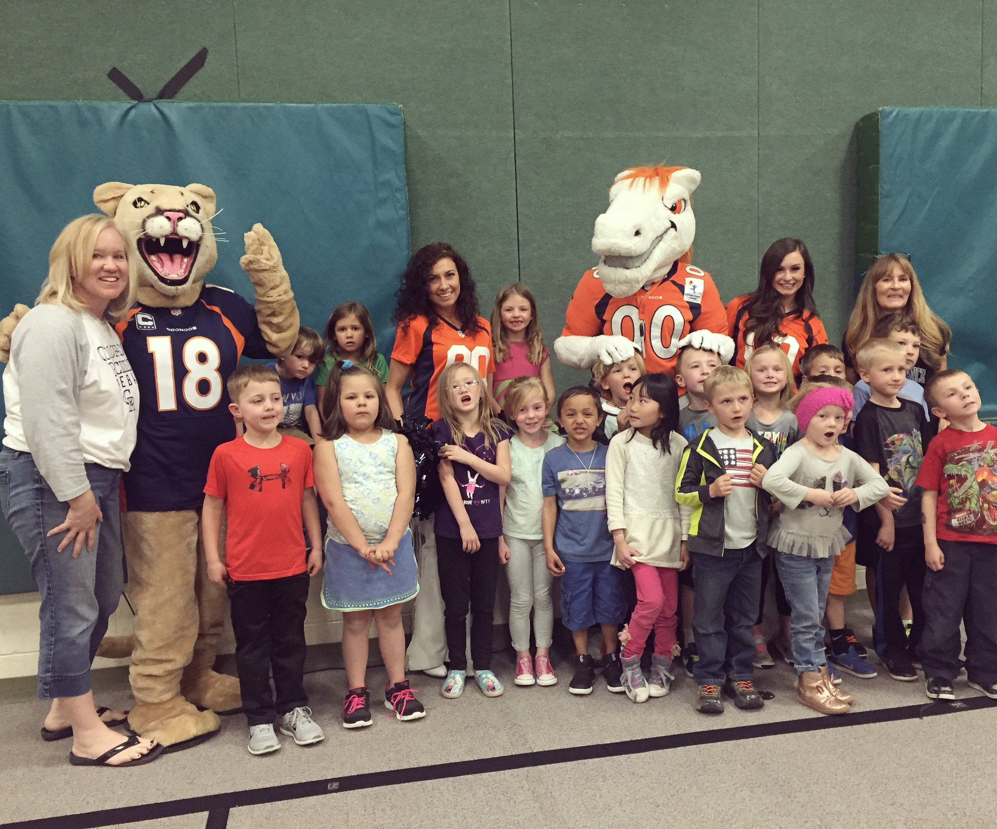 Broncos Cheerleaders on Twitter "The kiddos at Rooney Ranch Elementary were rewarded for good