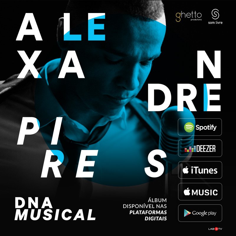 AlexandrePires's tweet image. Ouça #DNAMusical, o novo álbum do Alexandre Pires. Disponível nas plataformas digitais! somlivre.lnk.to/ap_dnamusical (Produção AP)