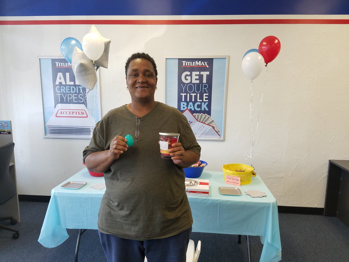 Another lucky winner during our Easter "pick an egg win a prize" contest. 😊
