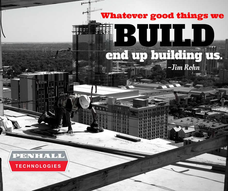 Penhall_Tech's tweet photo. "Whatever we build, ends up building us." ~Jim Rohn
Who agrees?
#ConstructionWisdom #FridayFeeling https://t.co/oAGP4NKrst
