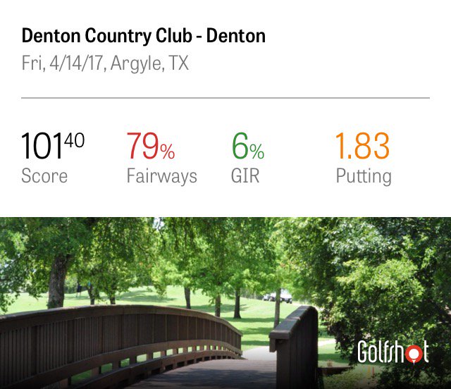 PerryMc's tweet image. Check out my round at Denton Country Club using Golfshot: shotzoom.com/rounds/544A3A3… hbs