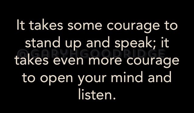 garyhgoodridge's tweet image. It takes some courage to stand up ..