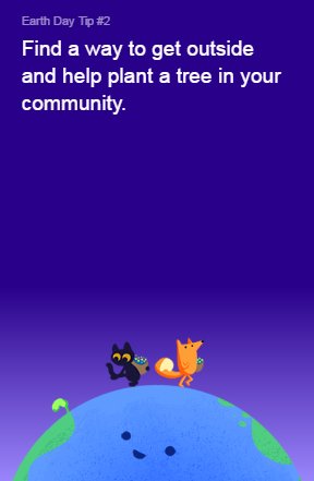 GiviSoft's tweet photo. Google's Earth Day Doodle sends some tips on how to save the planet. Let's join hands to save our planet. #EarthDay #SaveourPlanet https://t.co/4UjnP6azSd