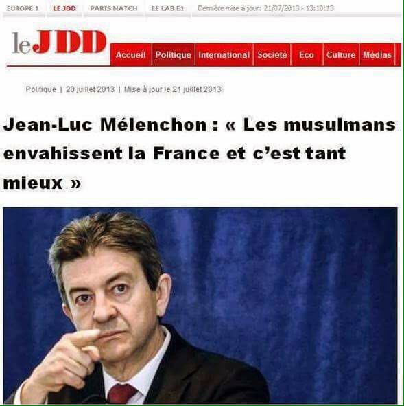 #champselysees #15minutesPourConvaincre. Heu.......là, il pousse le bouchon un peu trop loin le #JLM2017