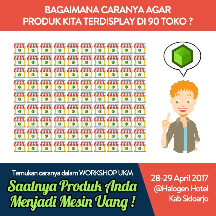 WinMarketID_'s tweet photo. Mau produk kamu terdisplay di 90  Toko Modern?
Penasaran kan gimana caranya?
Langsung aja klik https://t.co/cYsZ1aU8o3

#WinMarket #Workshop https://t.co/bm1fYfhayN