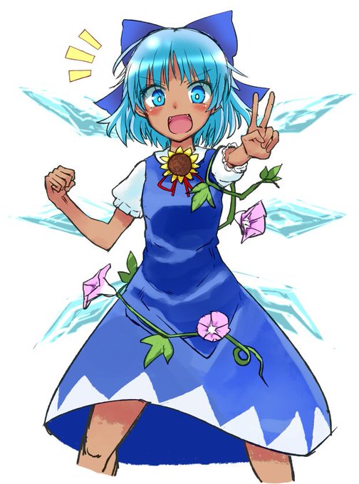 日焼けしたチルノ:イージー 